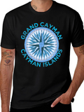 Grand Cayman Compass Islands Graphic T-Shirt