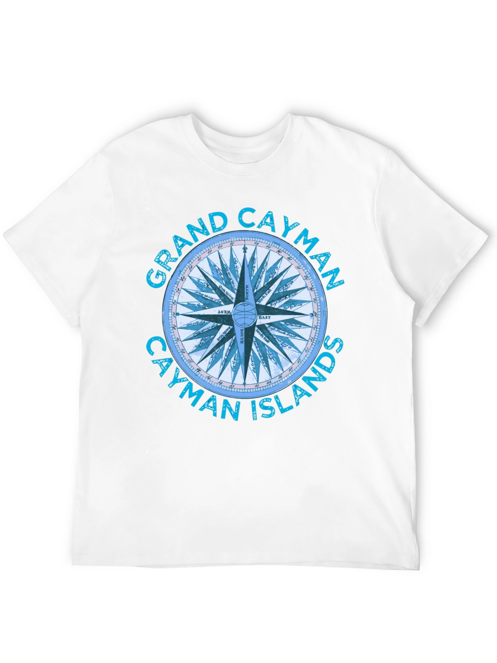 Grand Cayman Compass Islands Graphic T-Shirt