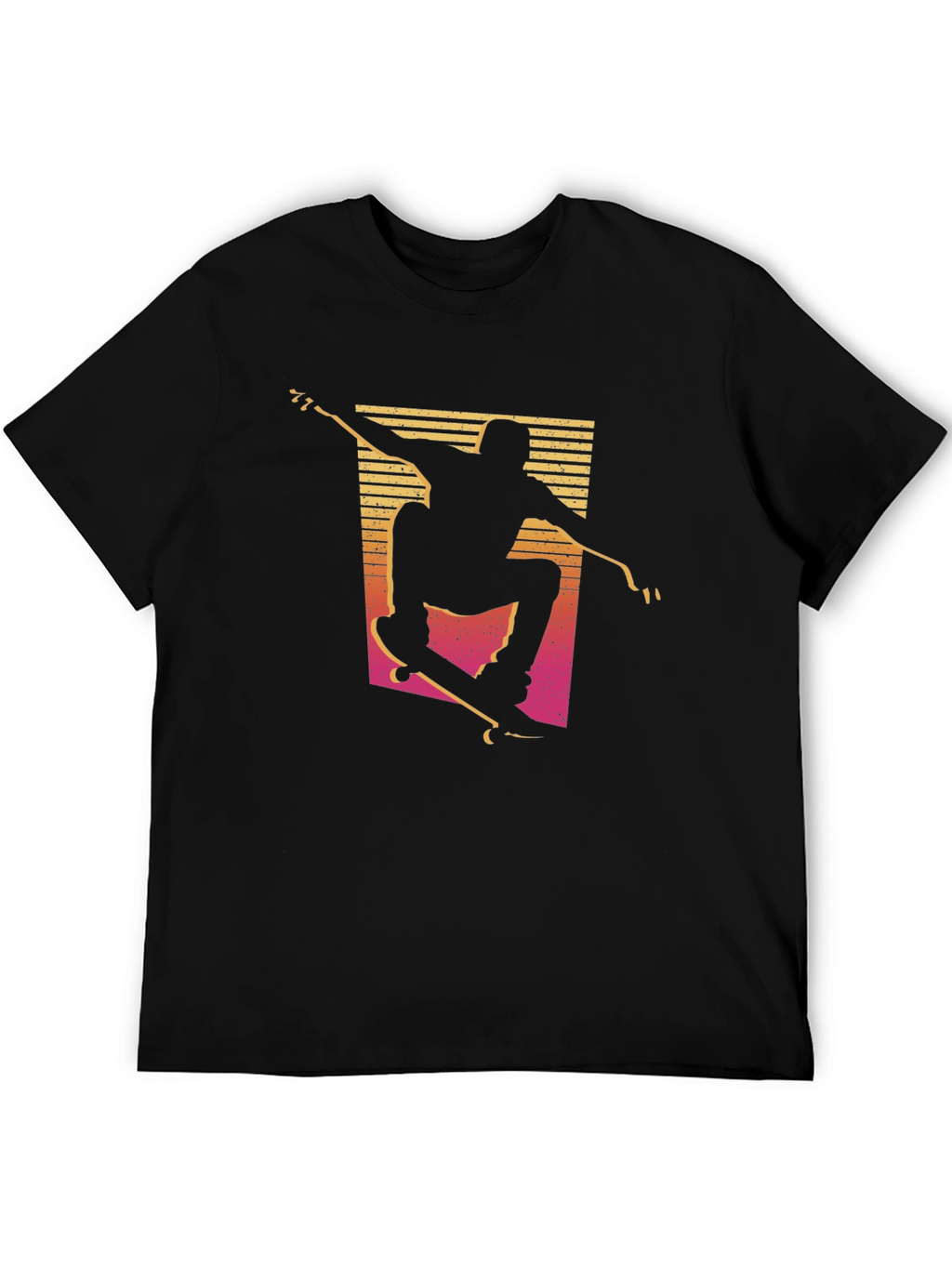 Skate Silhouette Graphic Tee - Black