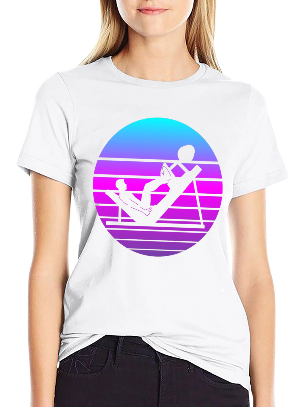 Retro Gym T-Shirt - Vaporwave Workout Tee