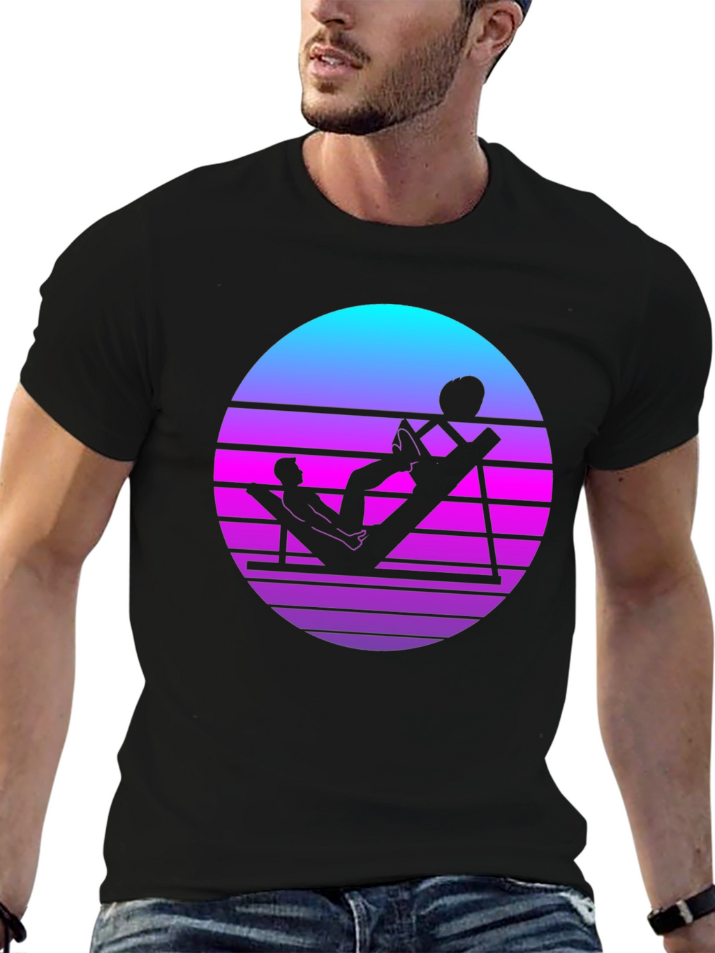 Retro Gym T-Shirt - Vaporwave Workout Tee