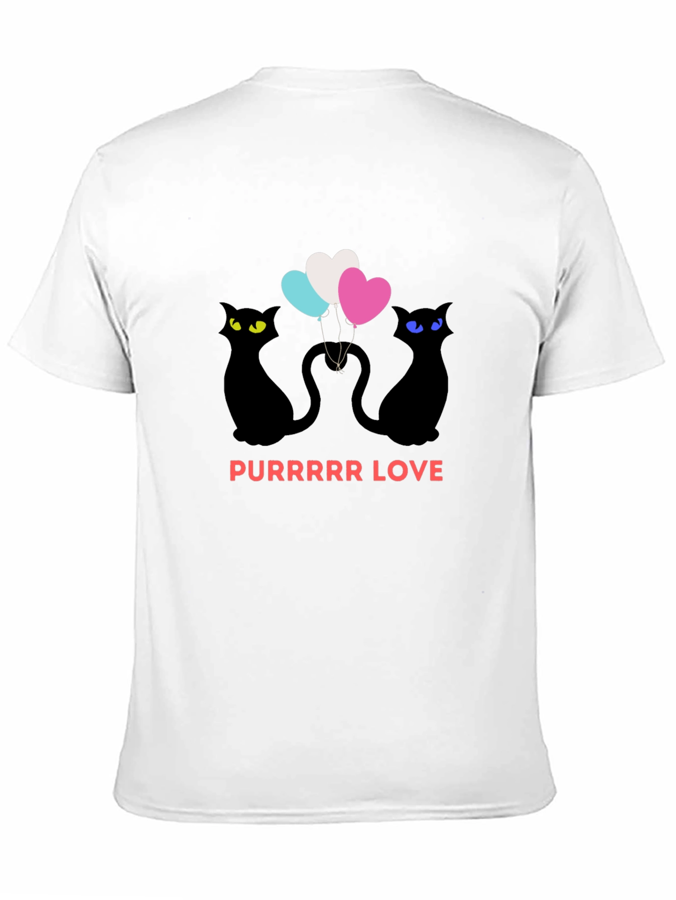 Purrrr Love Black T-Shirt