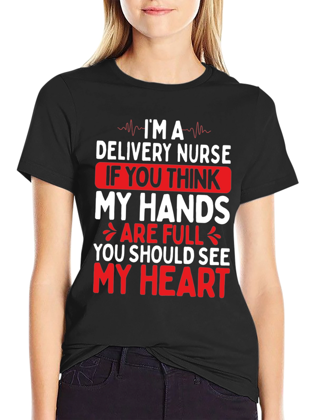 Delivery Nurse Heart T-Shirt - Medical Professional Tee