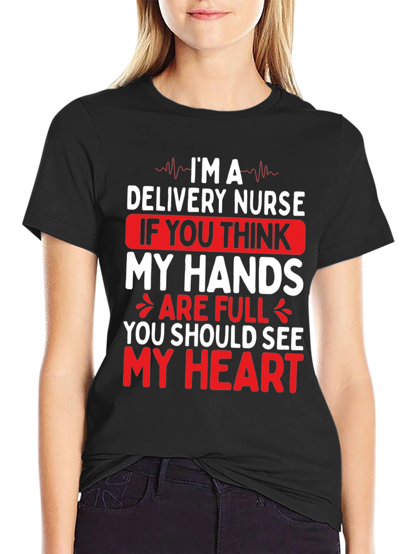 Delivery Nurse Heart T-Shirt - Medical Professional Tee