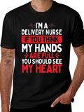 Delivery Nurse Heart T-Shirt - Medical Professional Tee
