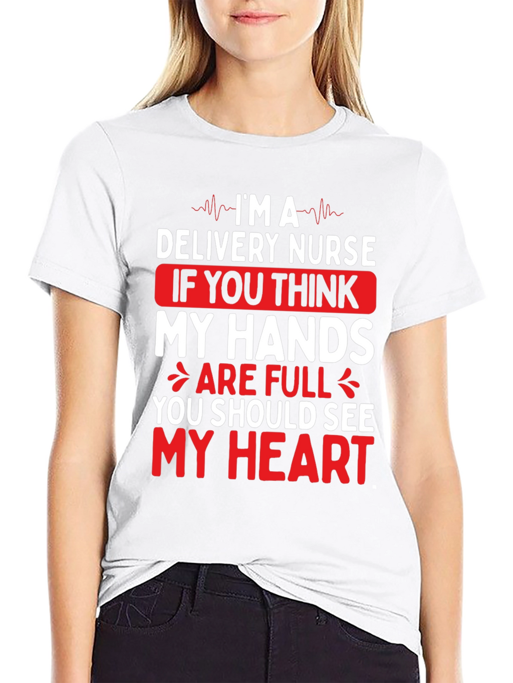 Delivery Nurse Heart T-Shirt - Medical Professional Tee