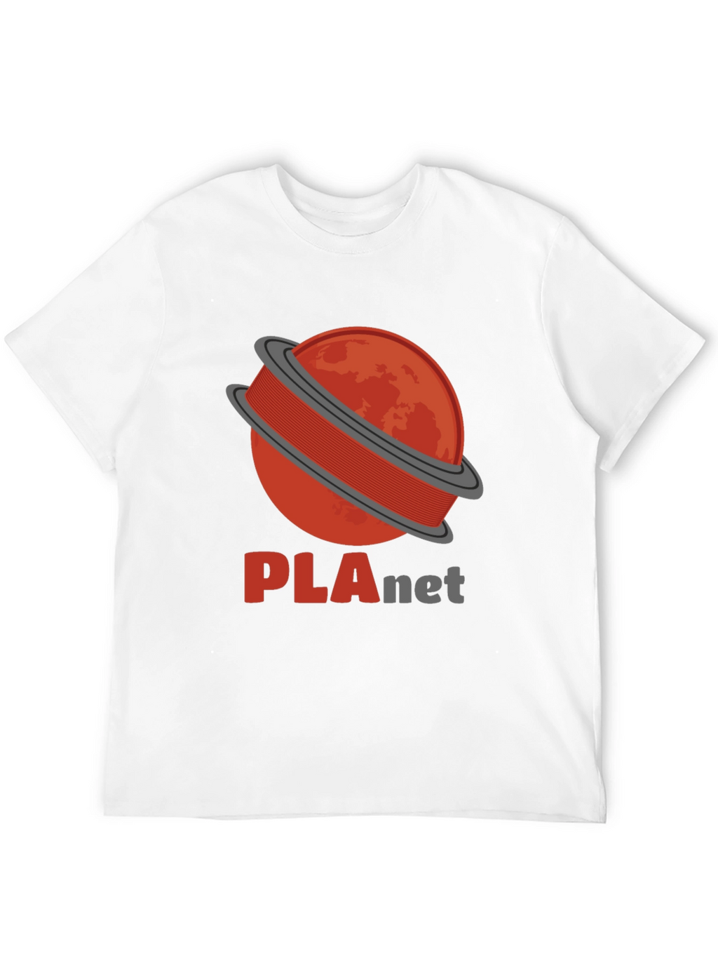 PLAnet Black T-Shirt - 3D Printing Filament Planet Tee