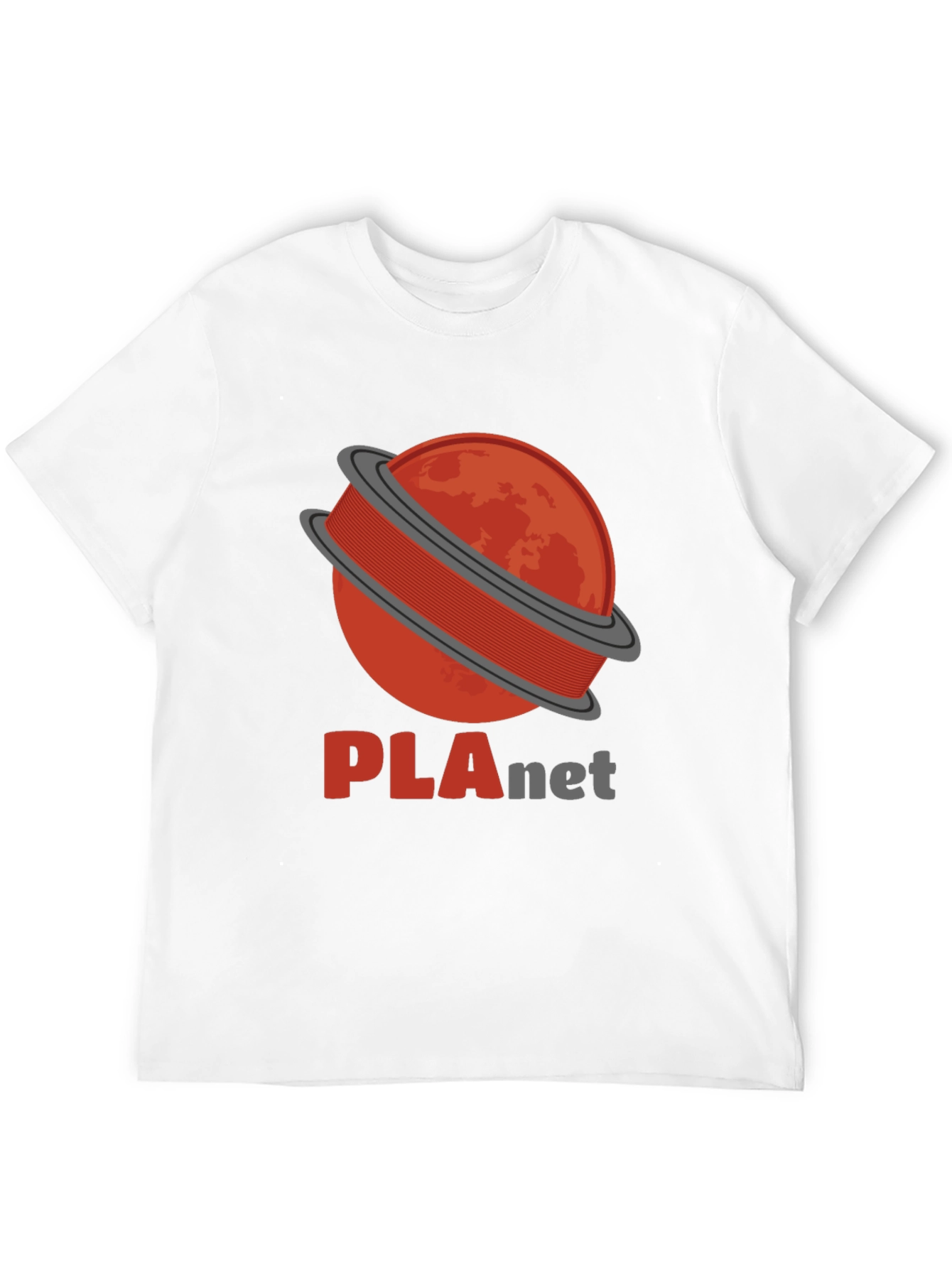 PLAnet Black T-Shirt - 3D Printing Filament Planet Tee