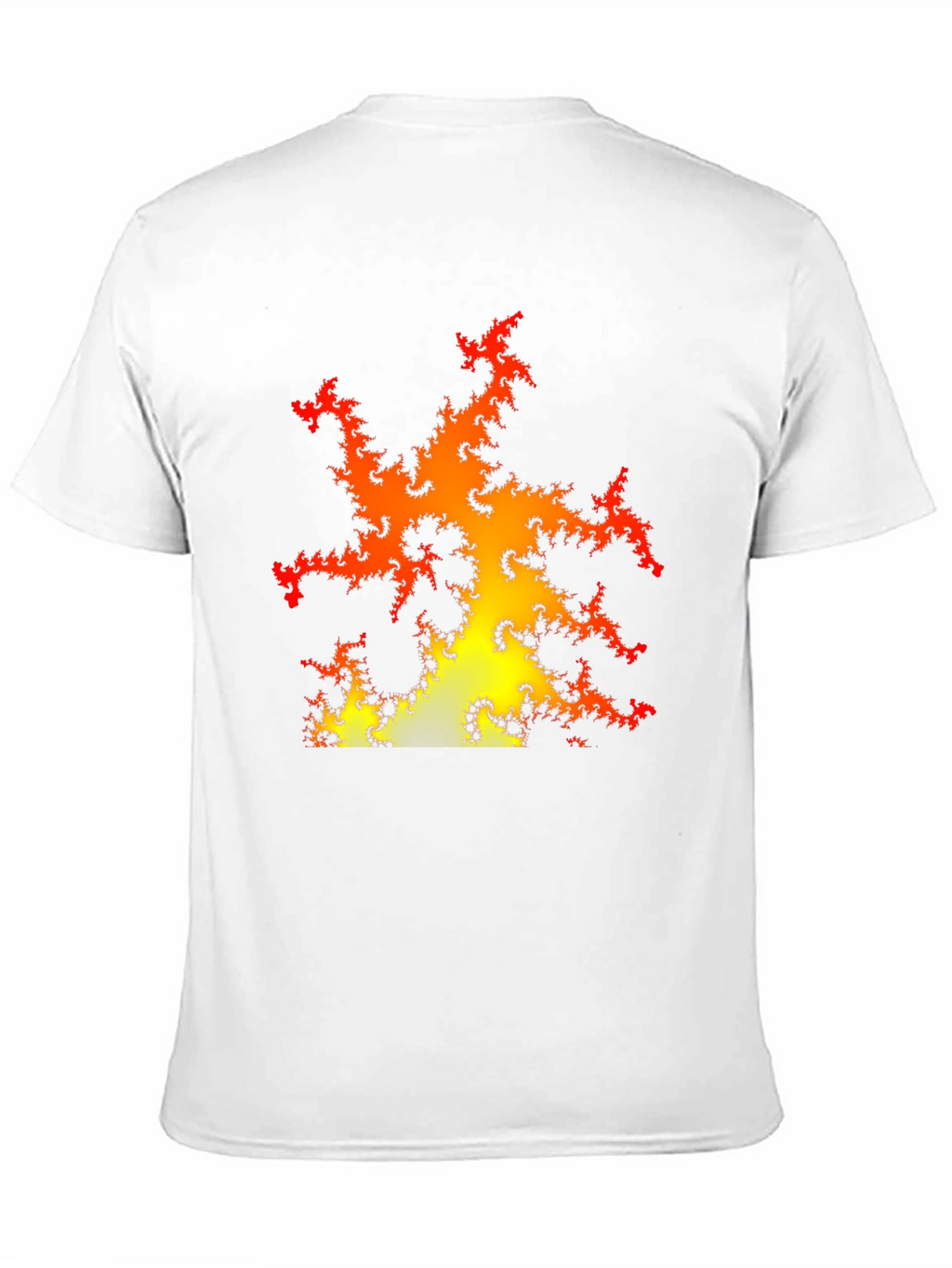 Fractal Fire Graphic Black T-Shirt