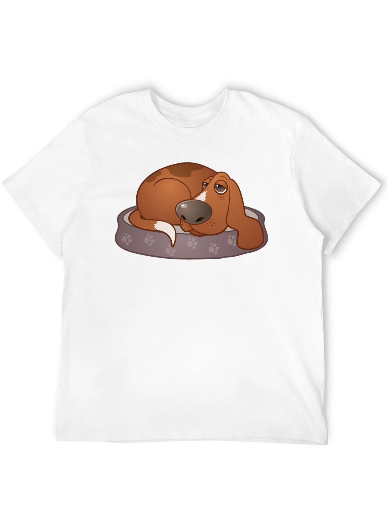 Sad Dog T-Shirt - Cute Basset Hound Design