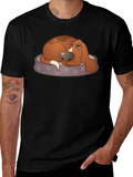 Sad Dog T-Shirt - Cute Basset Hound Design