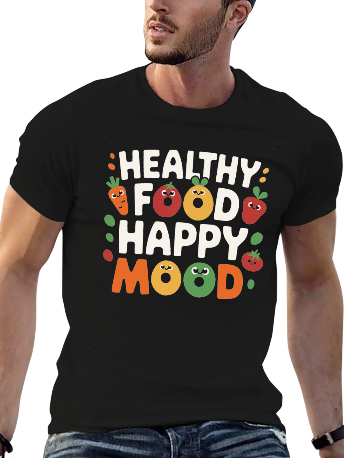 Healthy Food Happy Mood Graphic Tee