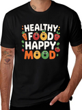 Healthy Food Happy Mood Graphic Tee