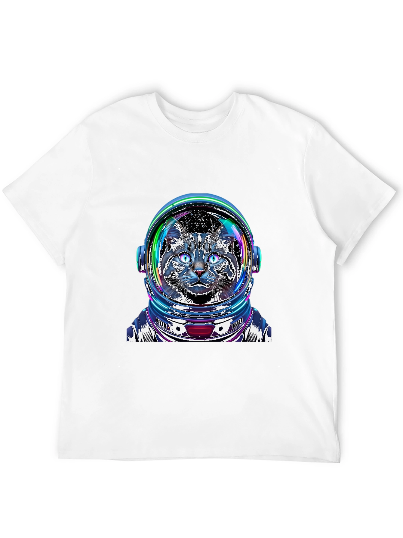 Cosmic Cat Astronaut T-Shirt - Galaxy Pet Tee