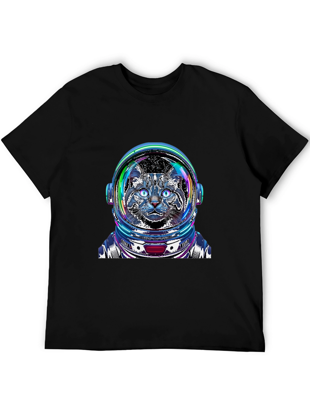 Cosmic Cat Astronaut T-Shirt - Galaxy Pet Tee