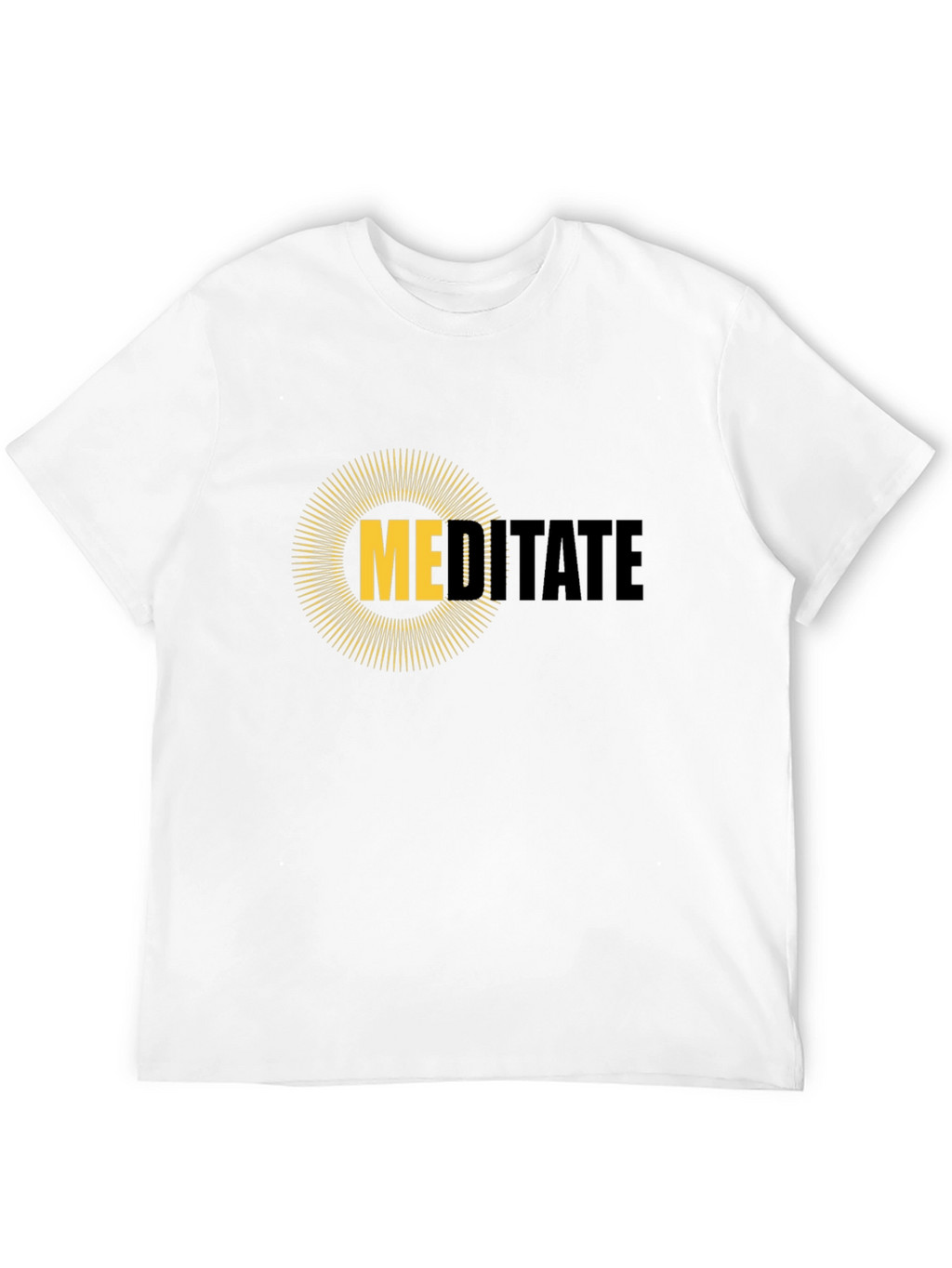 Meditate Graphic Tee - Mens Black T-Shirt