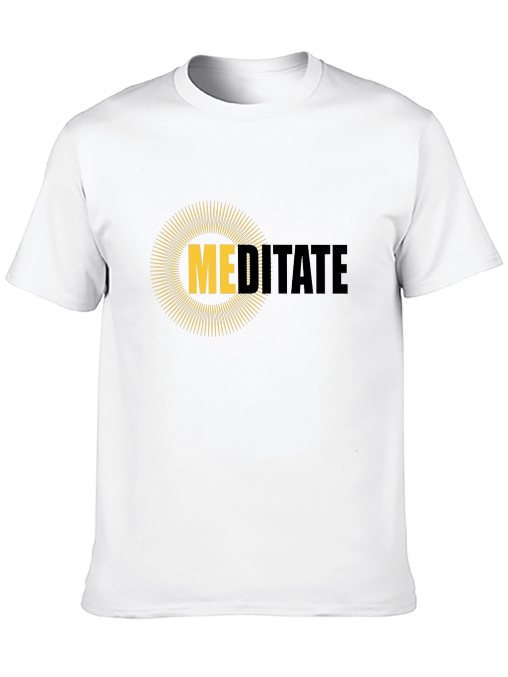 Meditate Graphic Tee - Mens Black T-Shirt