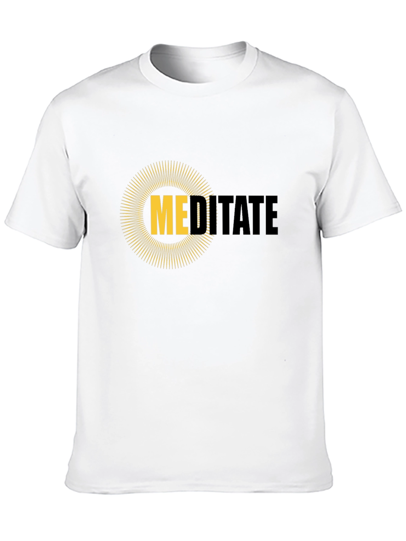 Meditate Graphic Tee - Mens Black T-Shirt