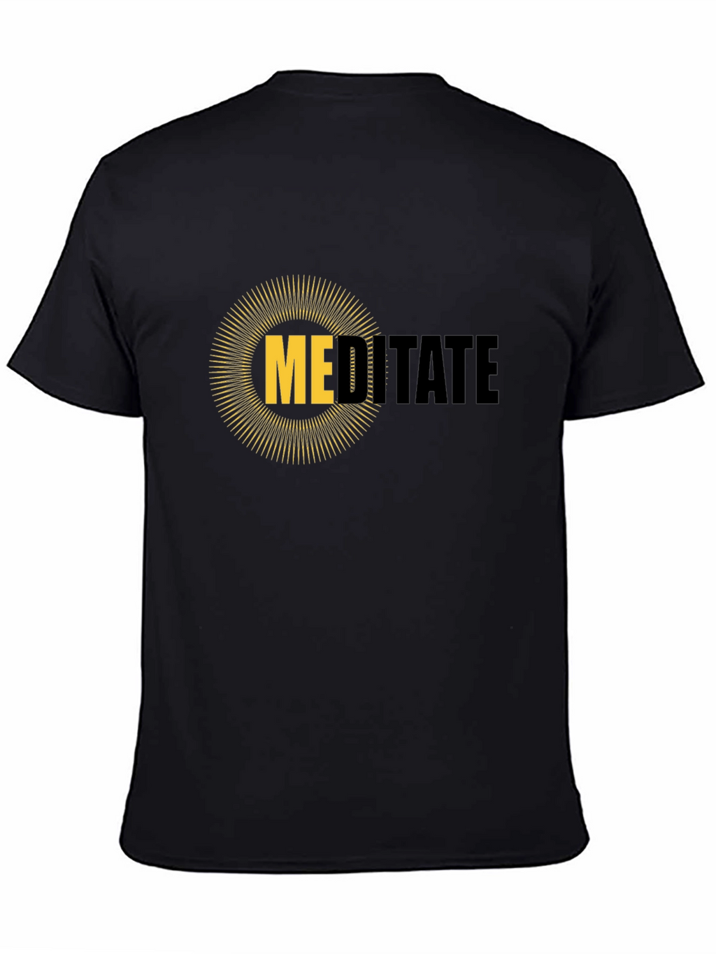 Meditate Graphic Tee - Mens Black T-Shirt