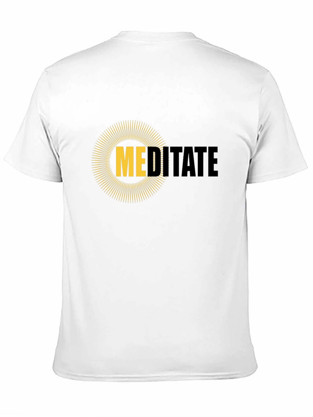 Meditate Graphic Tee - Mens Black T-Shirt