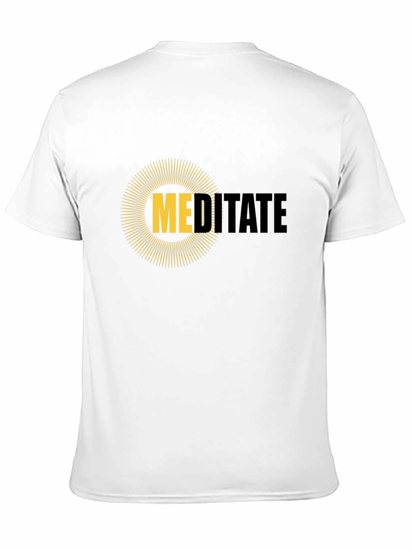 Meditate Graphic Tee - Mens Black T-Shirt