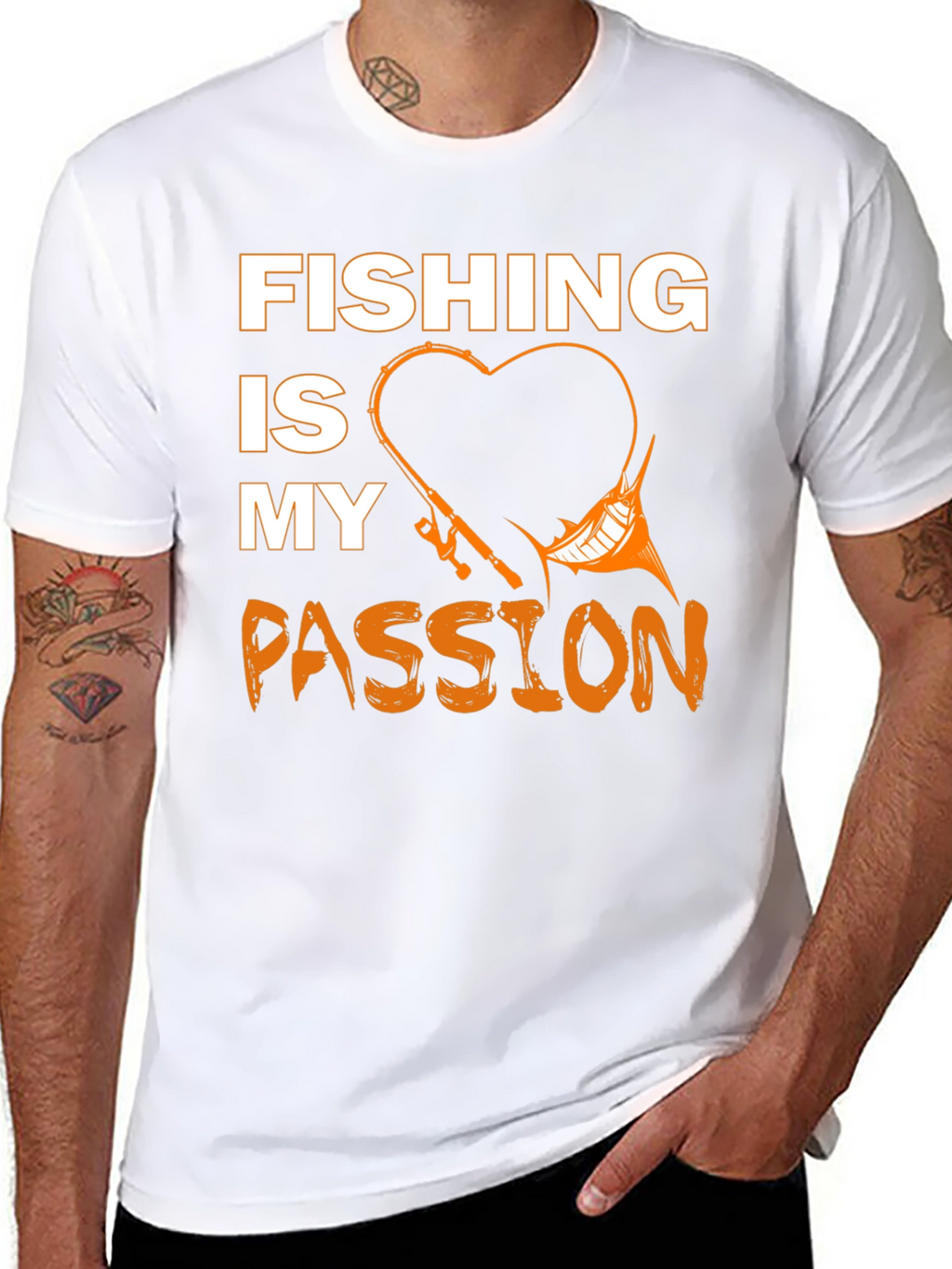 Fishing Is My Passion T-Shirt Black