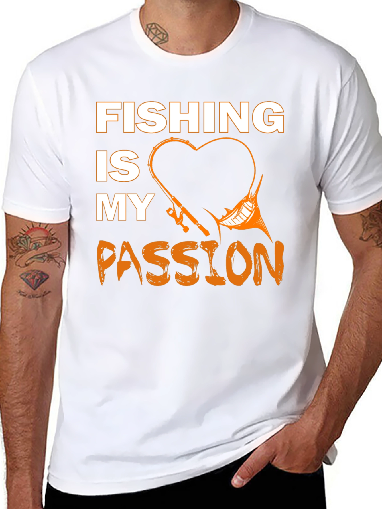 Fishing Is My Passion T-Shirt Black