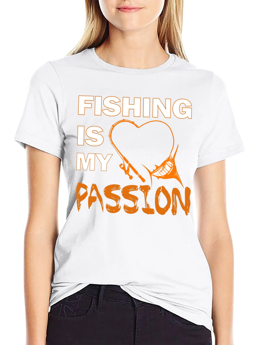 Fishing Is My Passion T-Shirt Black