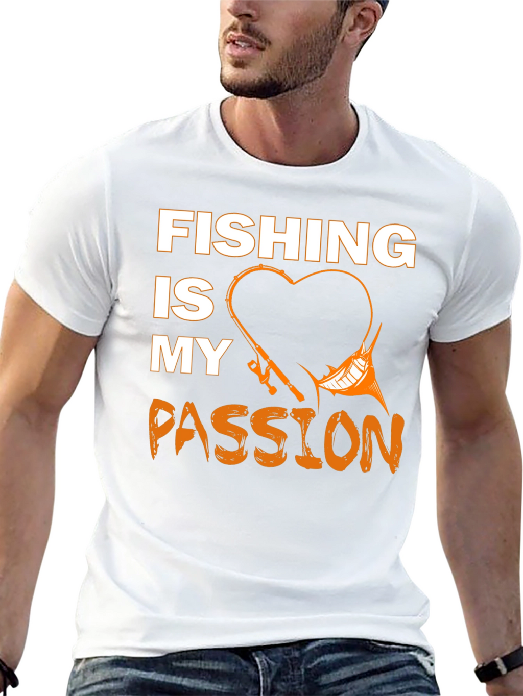 Fishing Is My Passion T-Shirt Black