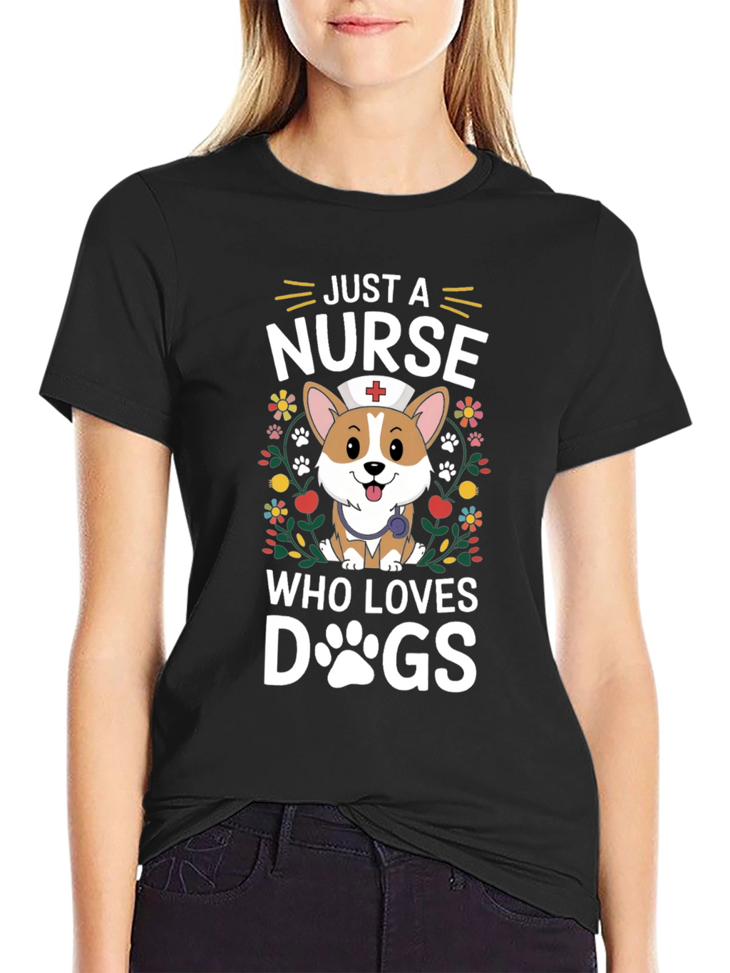 Just A Nurse Who Loves Dogs T-Shirt