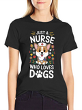 Just A Nurse Who Loves Dogs T-Shirt