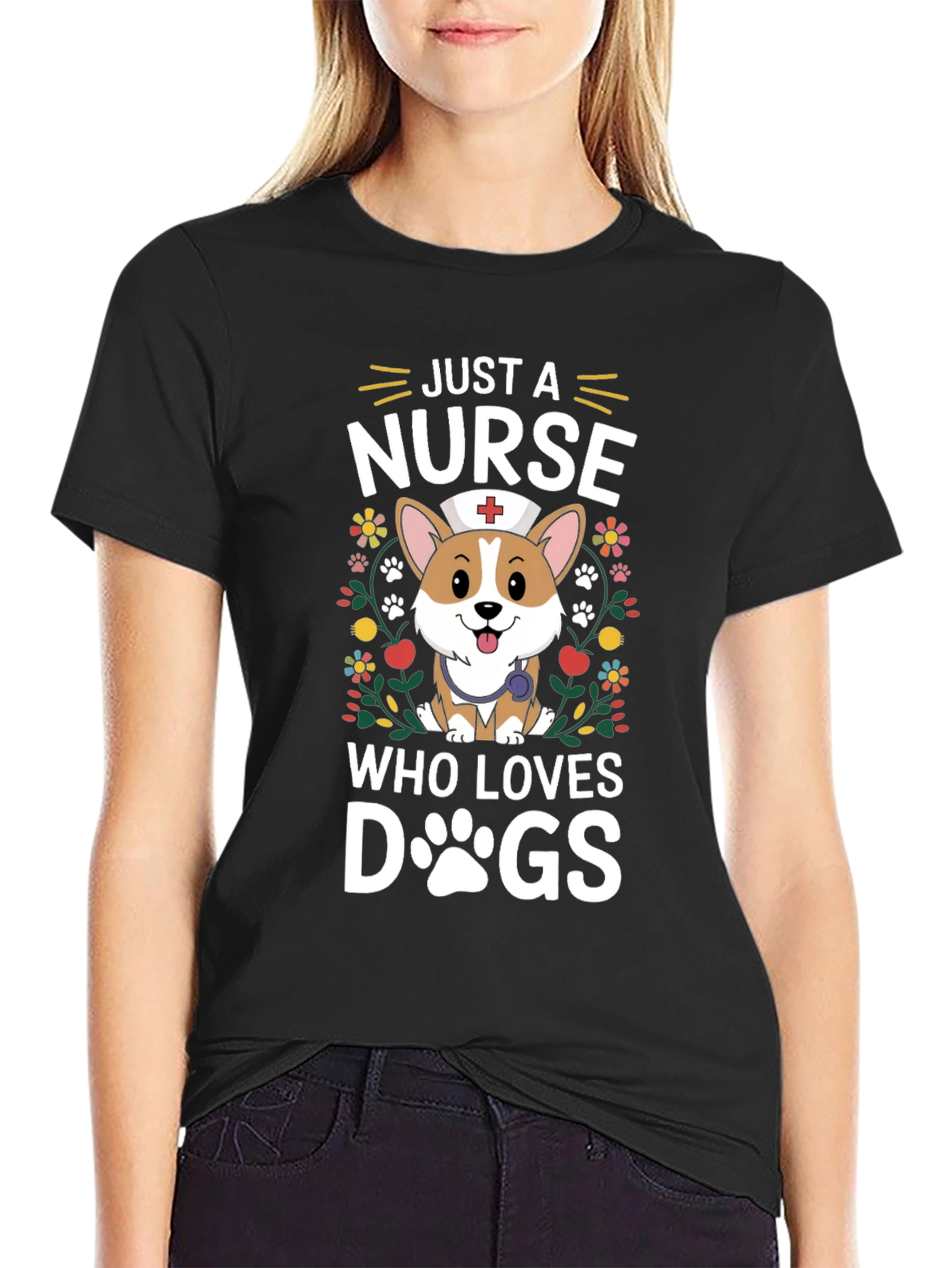 Just A Nurse Who Loves Dogs T-Shirt