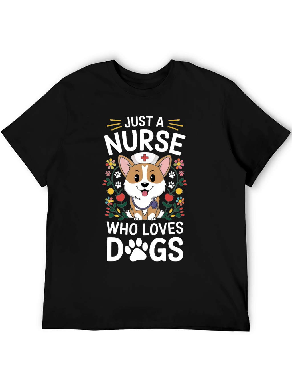 Just A Nurse Who Loves Dogs T-Shirt