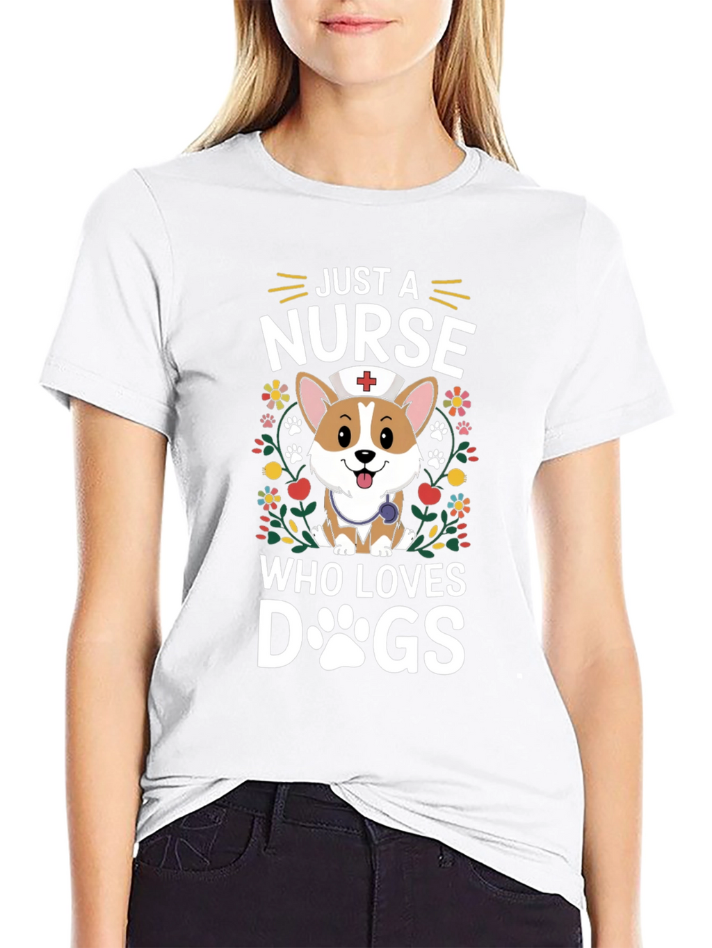 Just A Nurse Who Loves Dogs T-Shirt