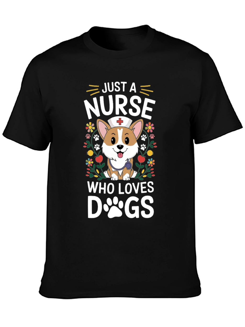 Just A Nurse Who Loves Dogs T-Shirt