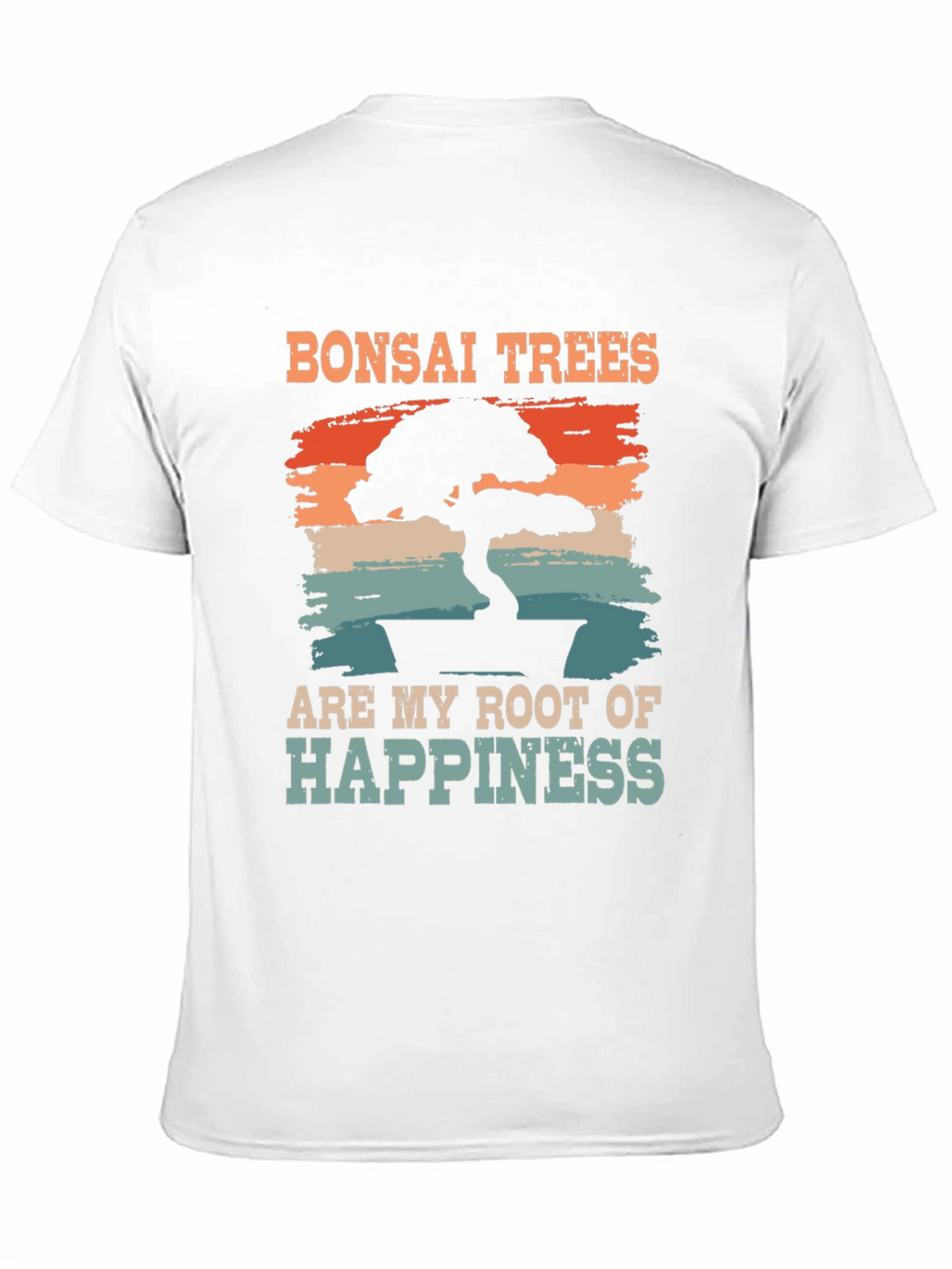 Bonsai Trees Root of Happiness Black T-Shirt