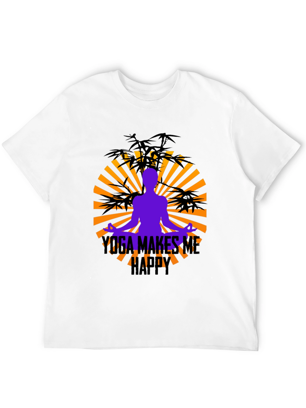 Yoga Makes Me Happy Graphic Tee