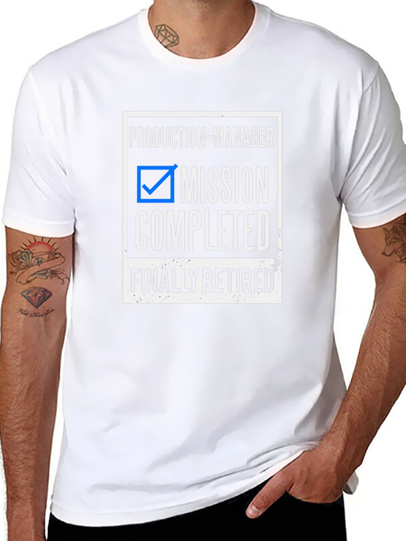 Production Manager Mission Completed Retired T-Shirt