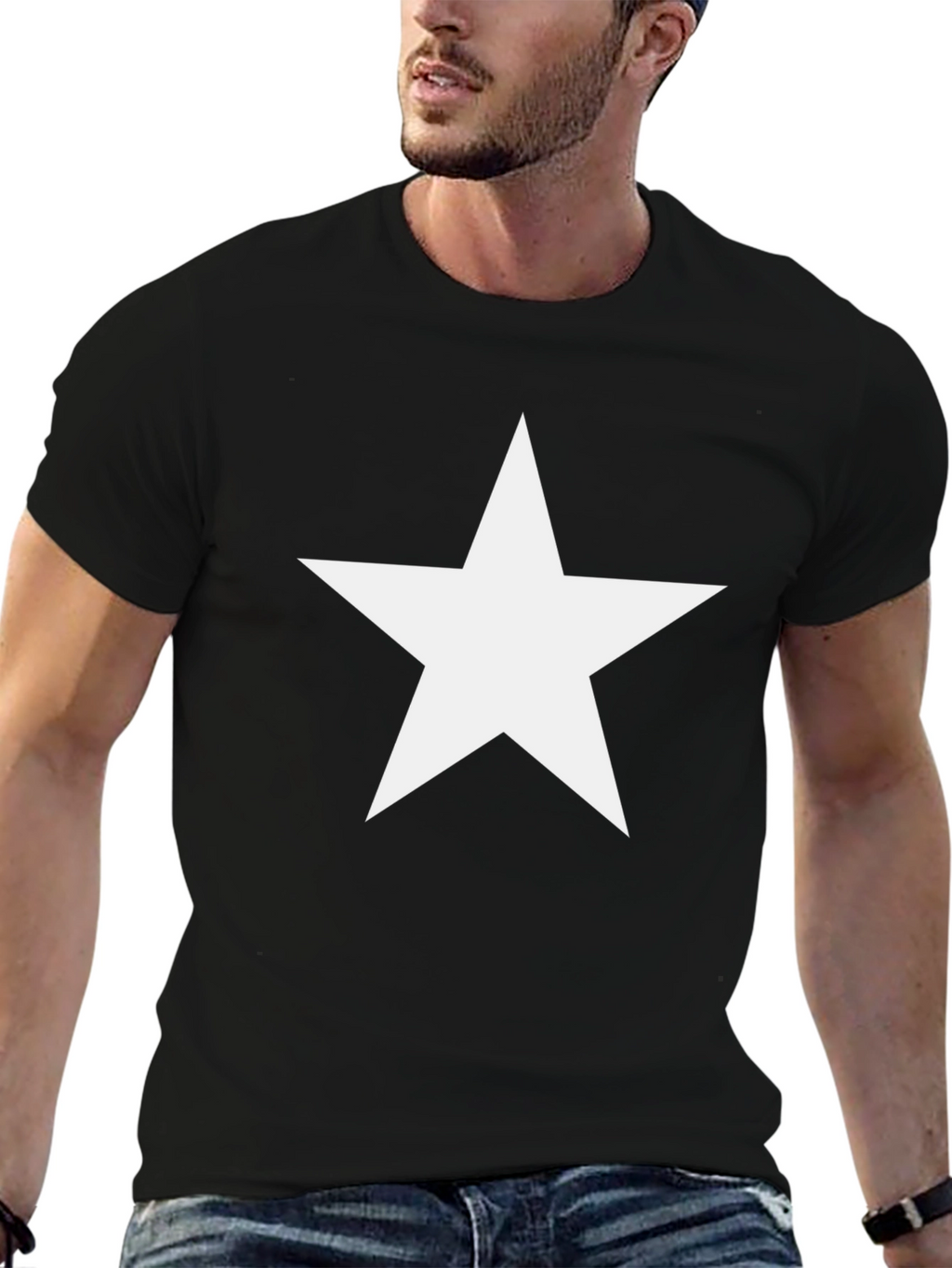 Bold Star Graphic T-Shirt - Casual Comfort