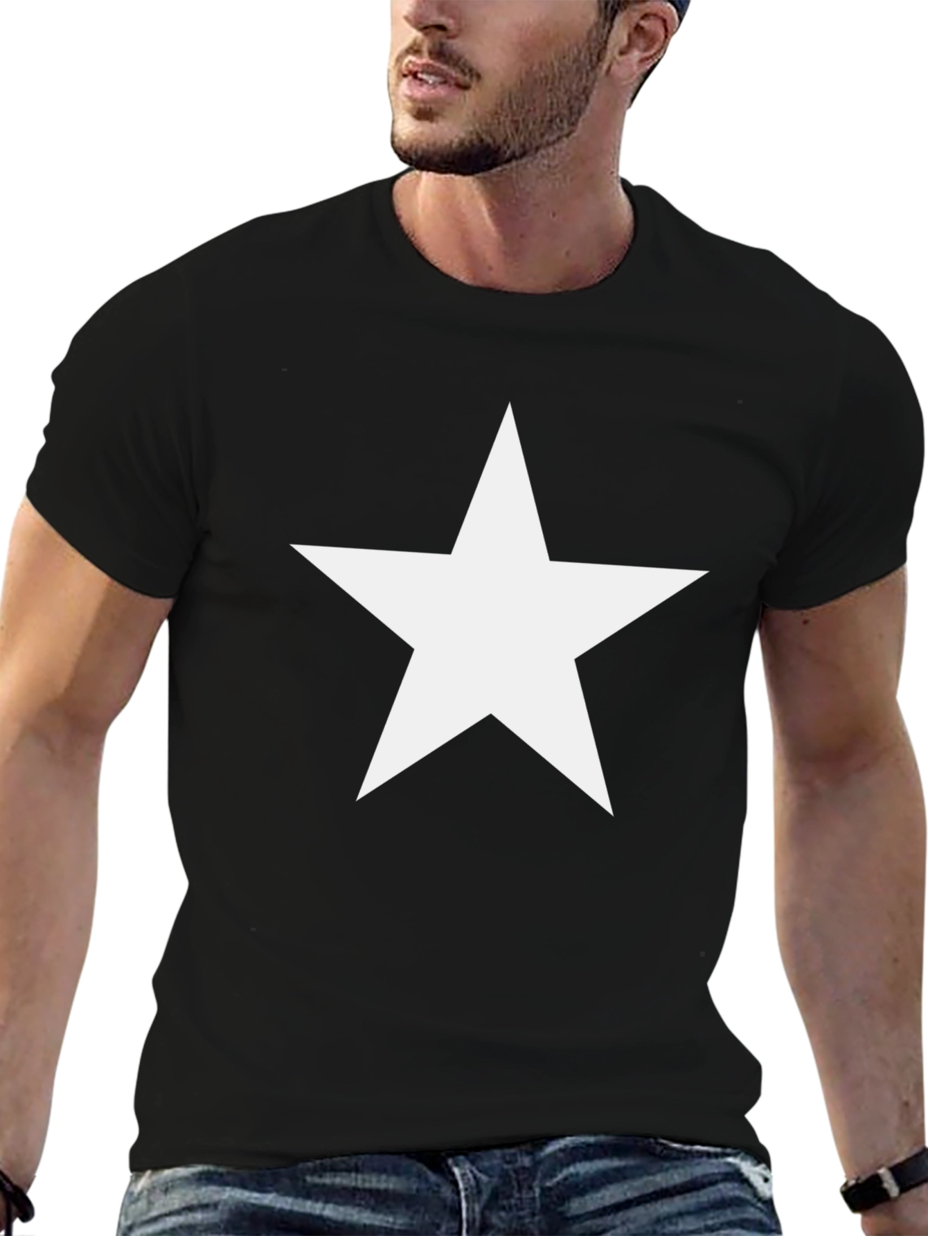 Bold Star Graphic T-Shirt - Casual Comfort