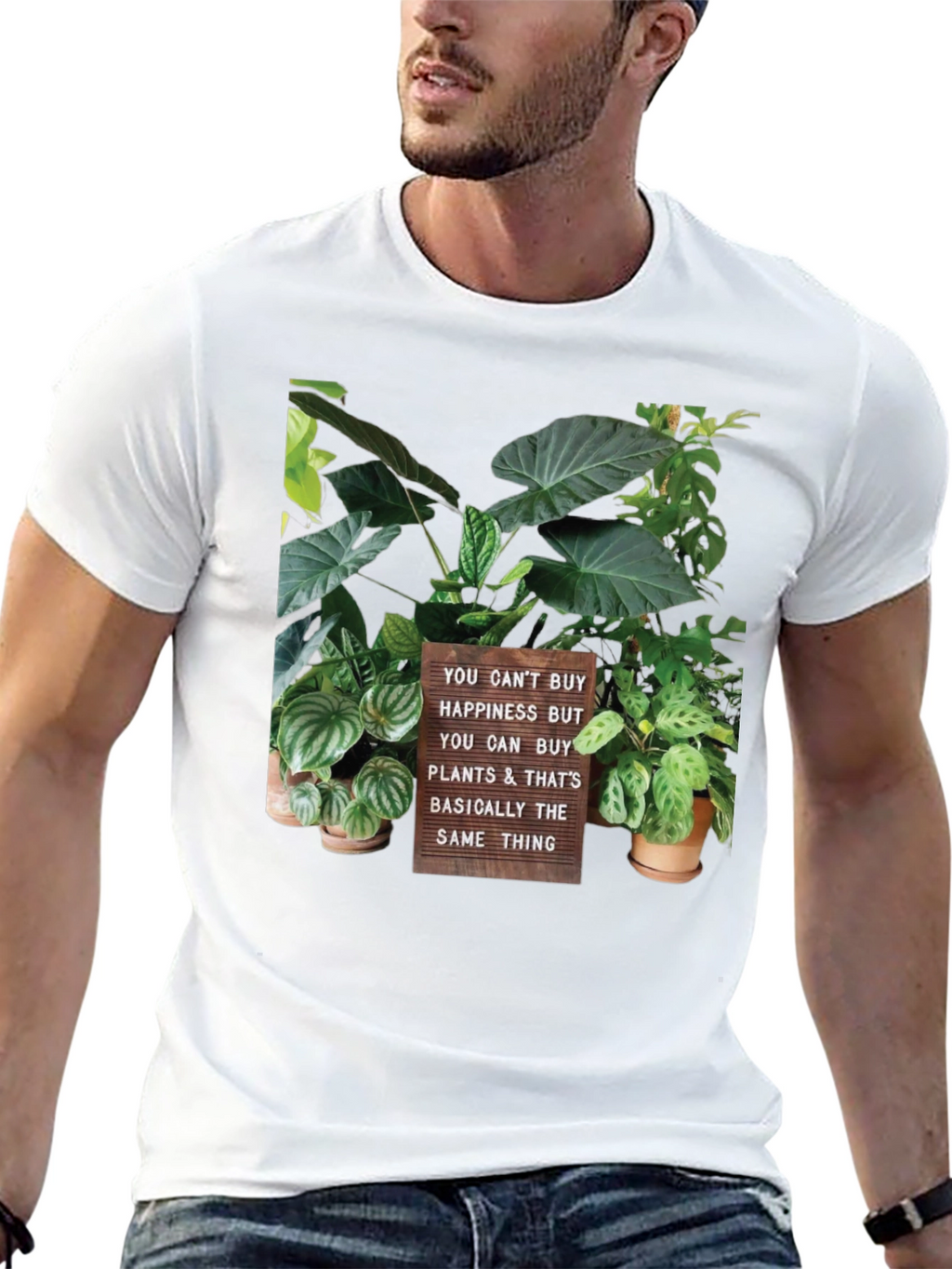Plant Lover T-Shirt - Buy Plants Not Happiness