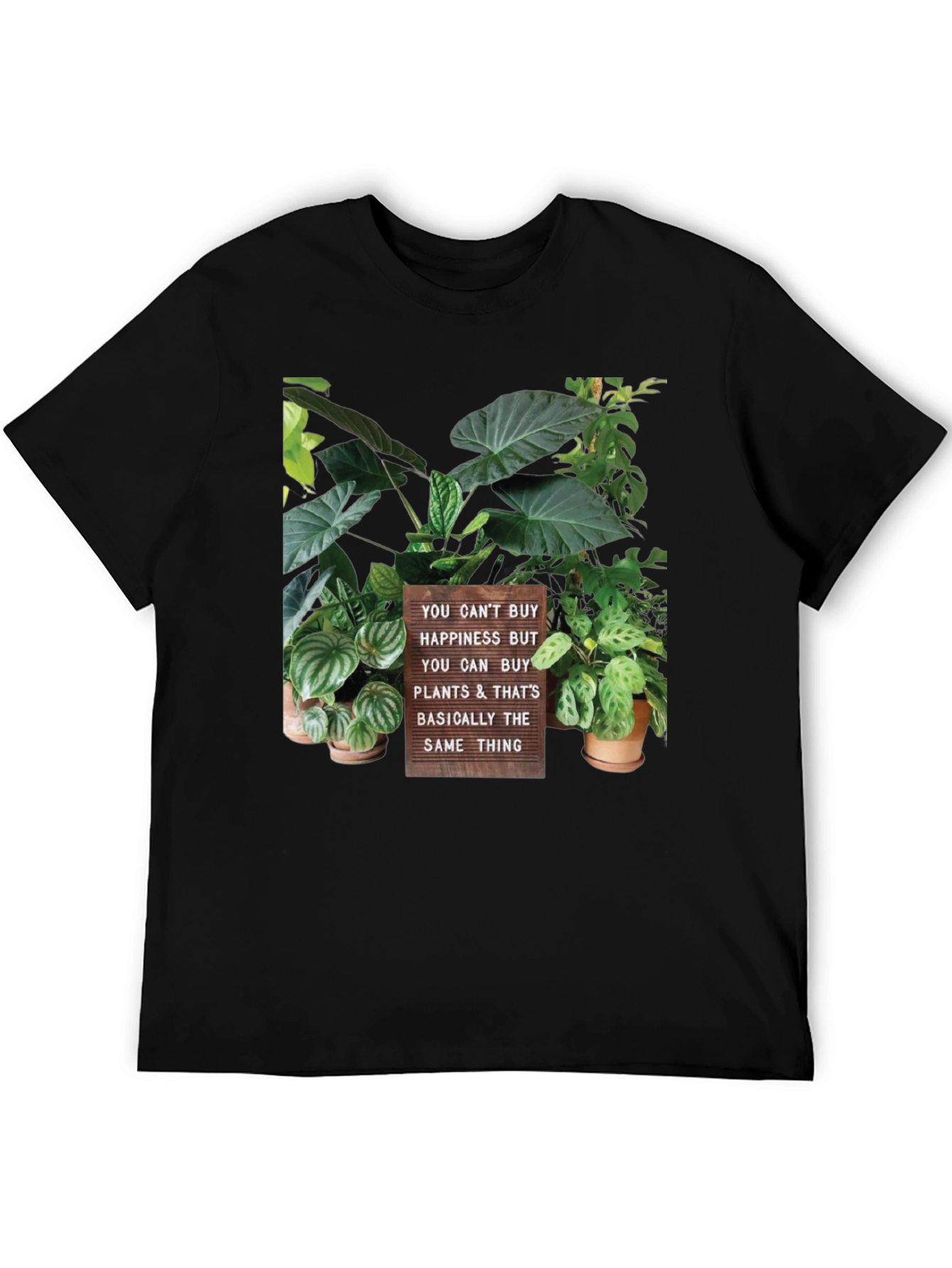Plant Lover T-Shirt - Buy Plants Not Happiness
