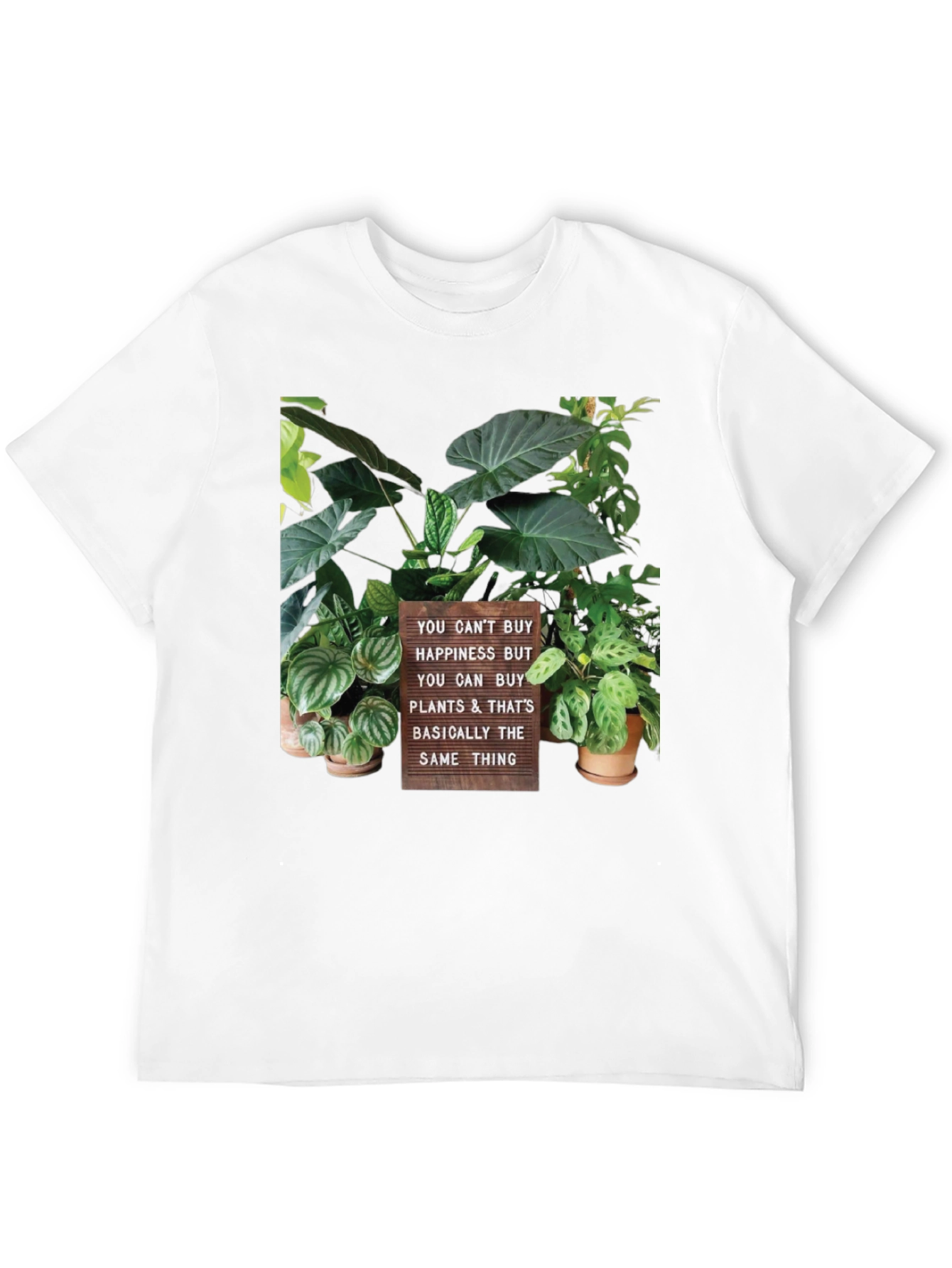 Plant Lover T-Shirt - Buy Plants Not Happiness