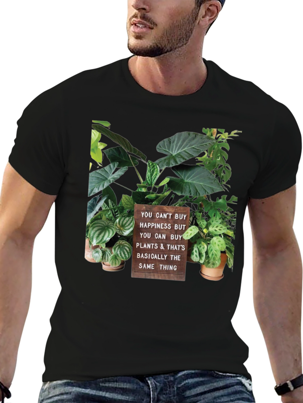 Plant Lover T-Shirt - Buy Plants Not Happiness