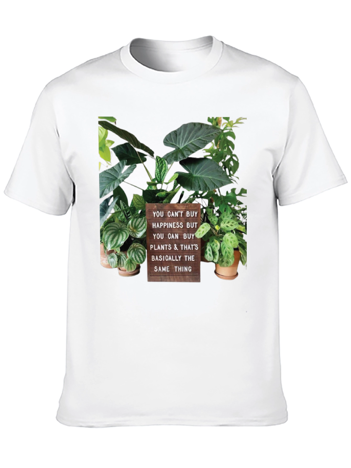 Plant Lover T-Shirt - Buy Plants Not Happiness