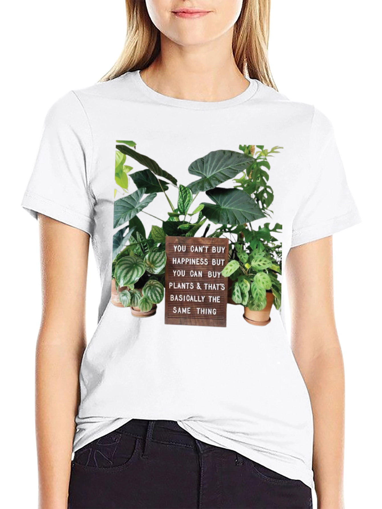 Plant Lover T-Shirt - Buy Plants Not Happiness