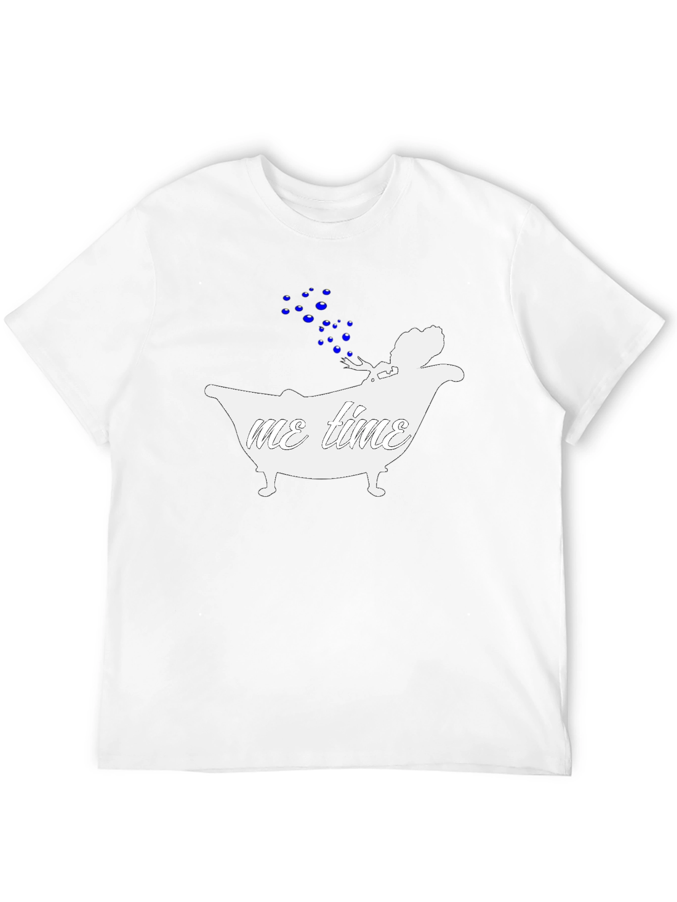 Relaxing Me Time Black Cotton T-Shirt