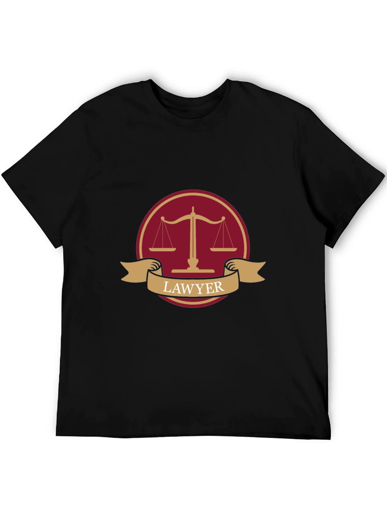 Lawyer Scales of Justice Graphic T-Shirt