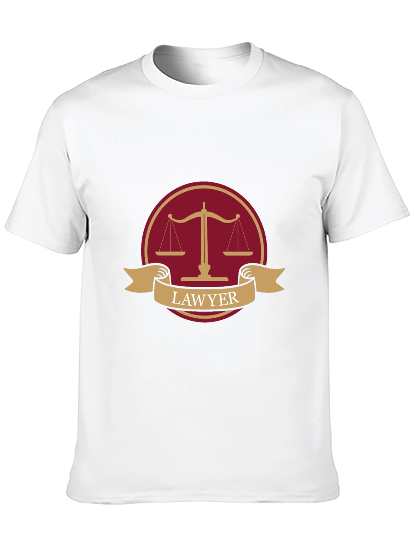 Lawyer Scales of Justice Graphic T-Shirt