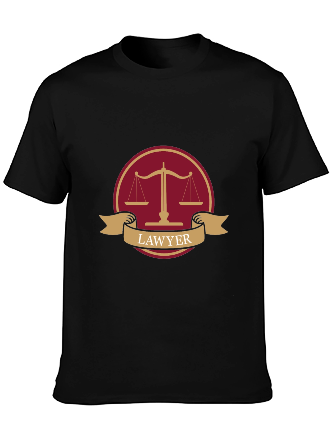 Lawyer Scales of Justice Graphic T-Shirt